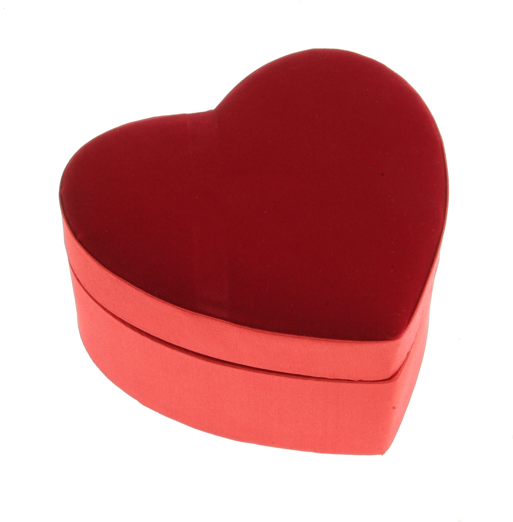 Fluwelen Hart XS 12st dubbel laags
